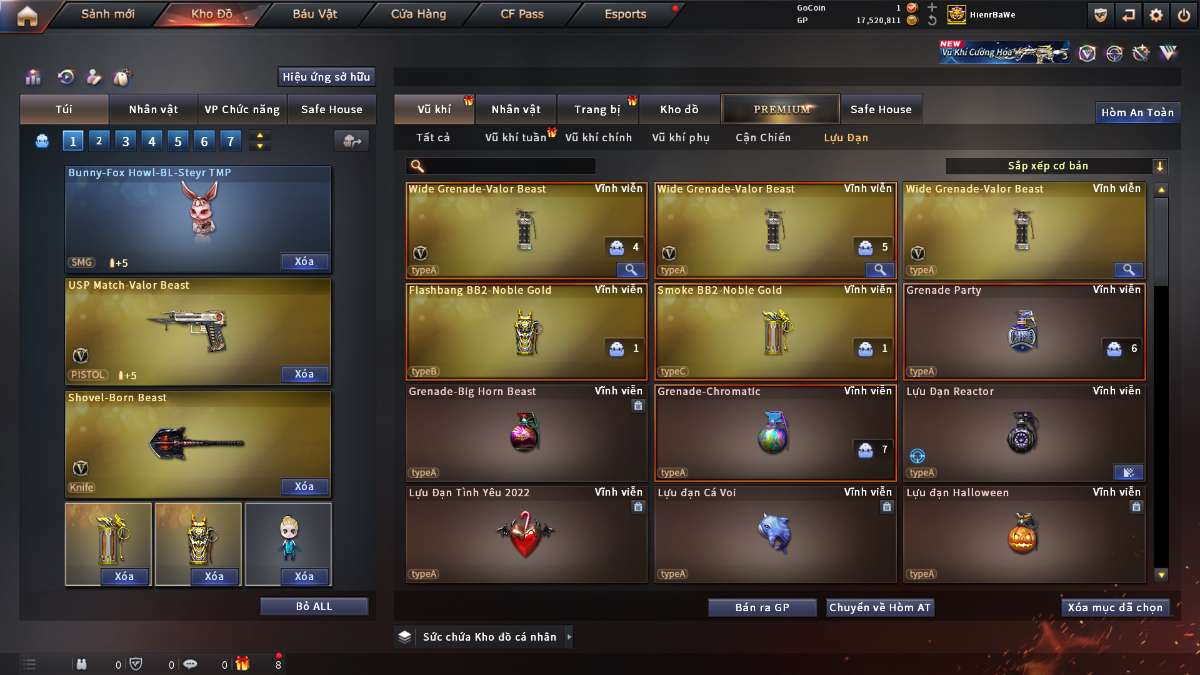 shop acc cf uy tin gia re